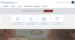 Desktop Screenshot of centennialheart.com